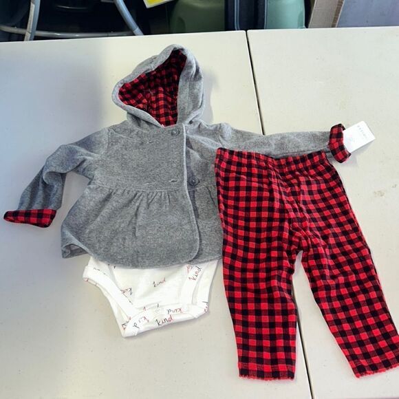 Nwt gorgeous plaid 3 piece outfit - Picture 1 of 2